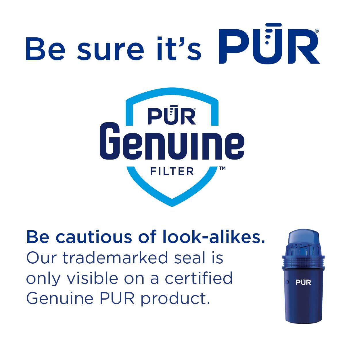 PUR 11 Cup Water Filter Pitcher Blue White NSF Certified 2 in 1 Filtration