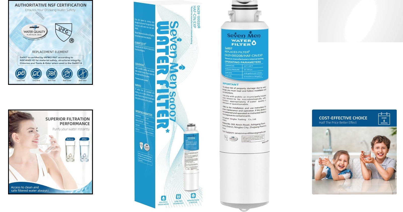 Coconut Carbon DA29-00020B Water Filter – Fits Various Samsung Models
