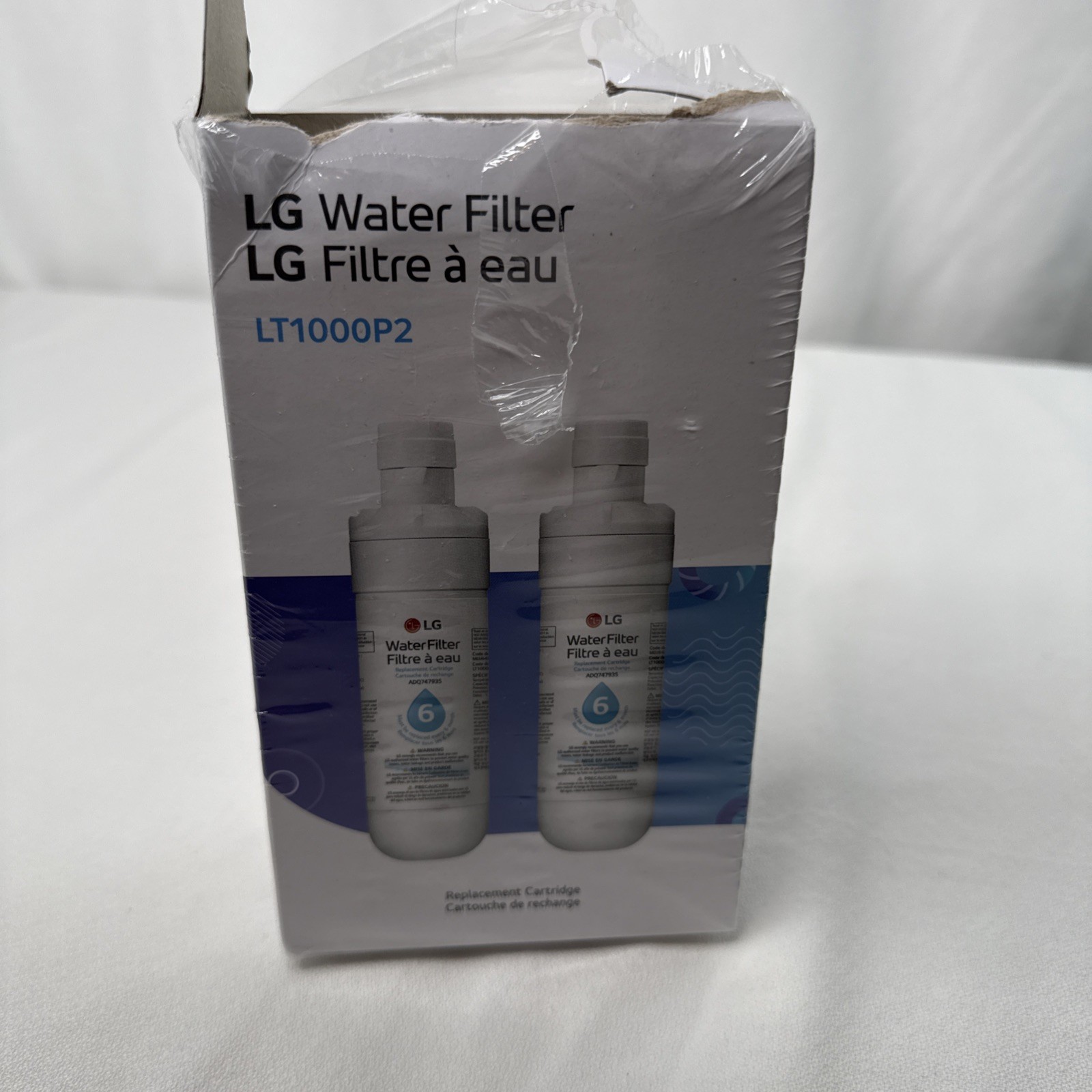 LG LT1000P2 6-Month / 200 Gallon Refrigerator Replacement Water Filter 2 Pack