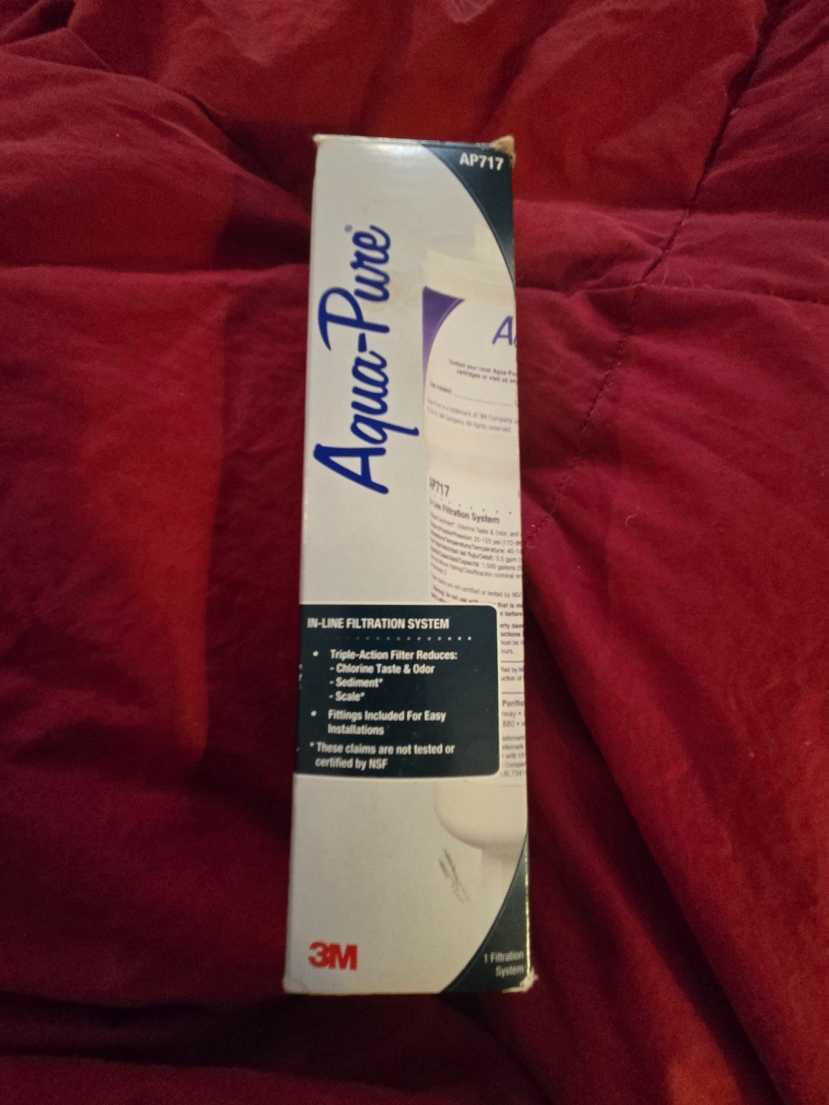 3M Aqua-Pure in-line filtration system, AP717 Triple Action Filter NEW