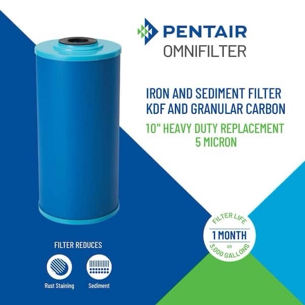 Whole Home 10 in. Heavy-Duty Iron Reduction Replacement Water Filter Cartridge