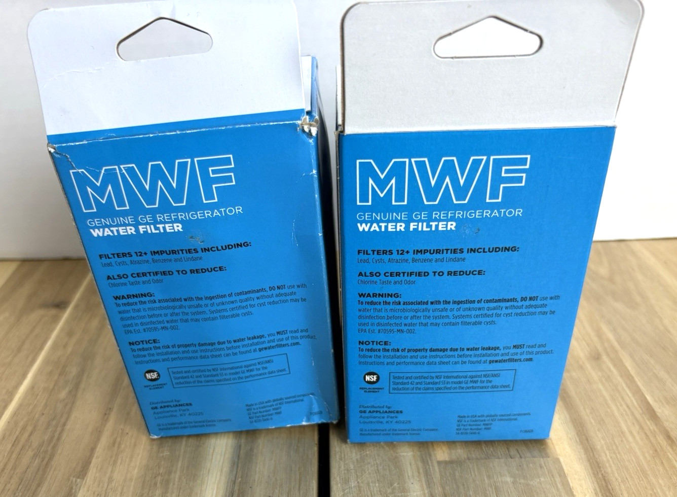 2 Pack Genuine GE Appliances MWF Smartwater Refrigerator Water Filter Sealed