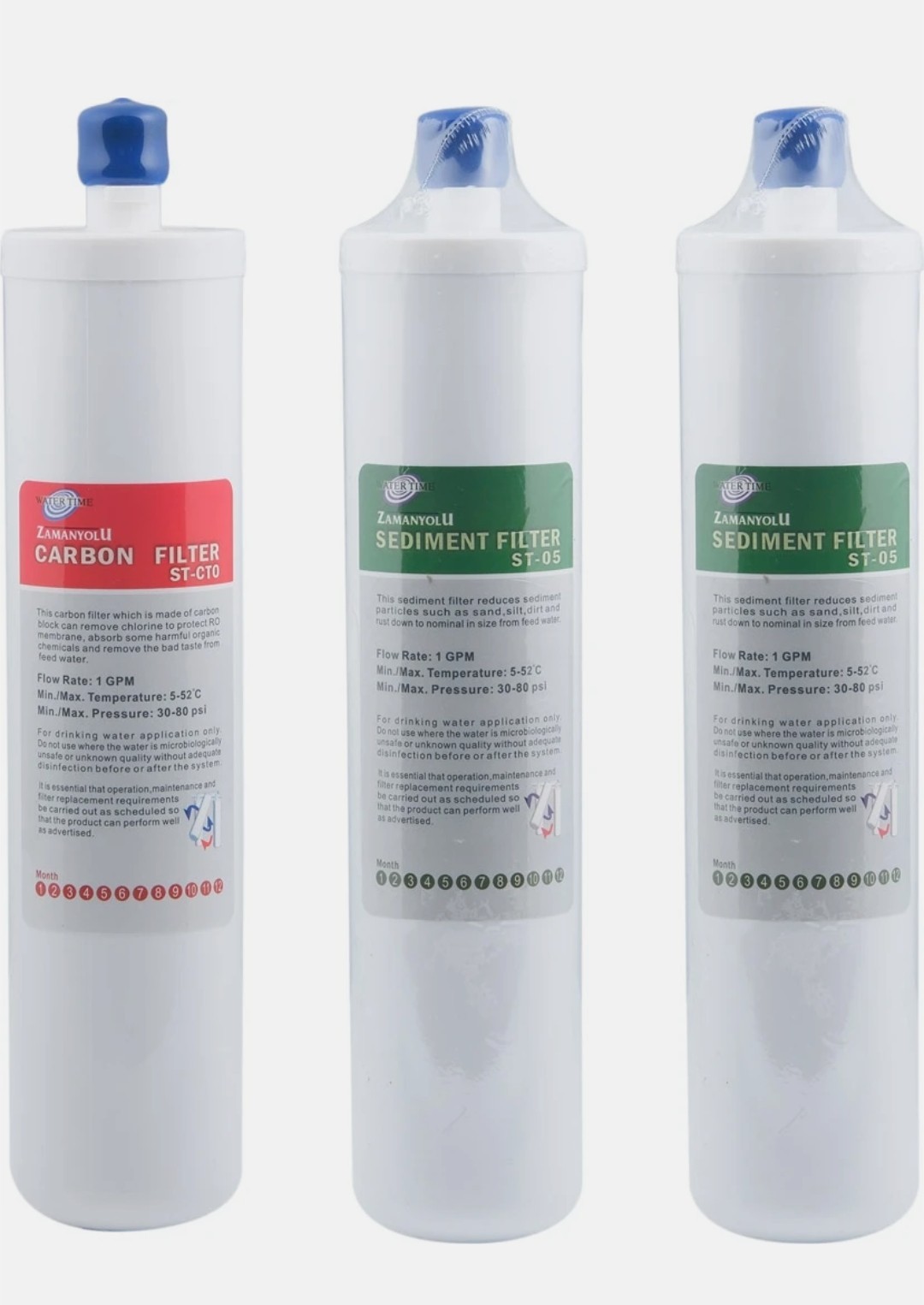 Diperla Timeway Compatible 3 Piece Filter Set NO CLEARANCE COST FOR BUYER