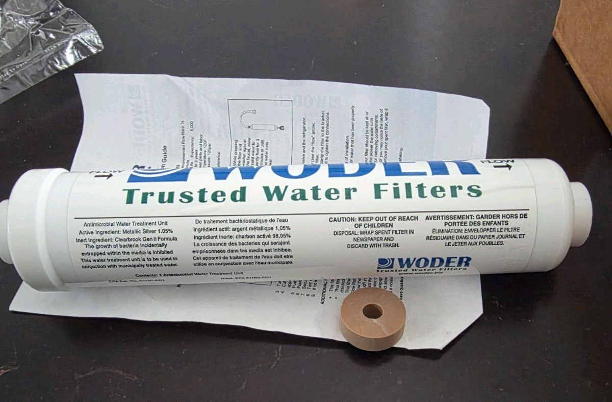 WODER CLR-5K-JG – Universal Inline Water Filter Cartridge 5,000 Gallon White