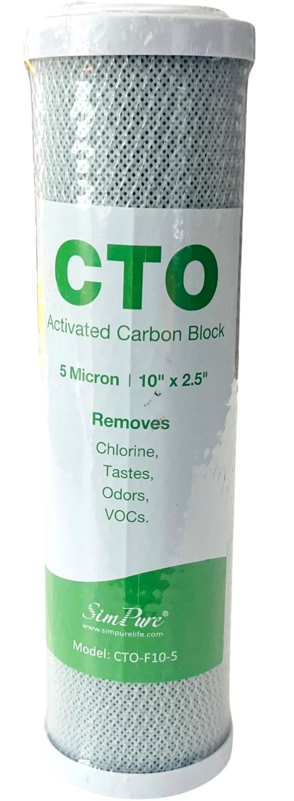 CTO Activated Carbon Block Sun Pure Model CTO-F10-5 NEW SEALED :BD26-9