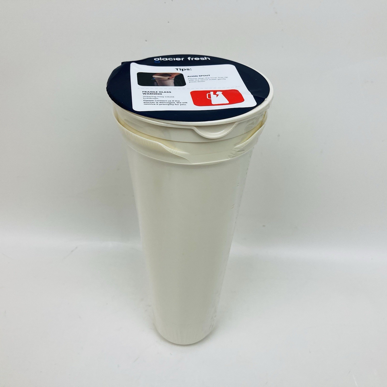 Glacier Fresh 10 Cup Carbon Water Filtration Glass Pitcher Model GFP04