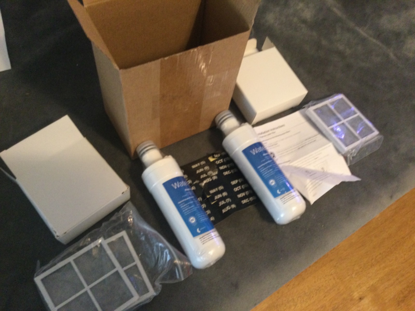 Brand New,Sealed Waterdrop WD-F46 Lot of 2 w/stickers,3 air filters,box,etc.FS!