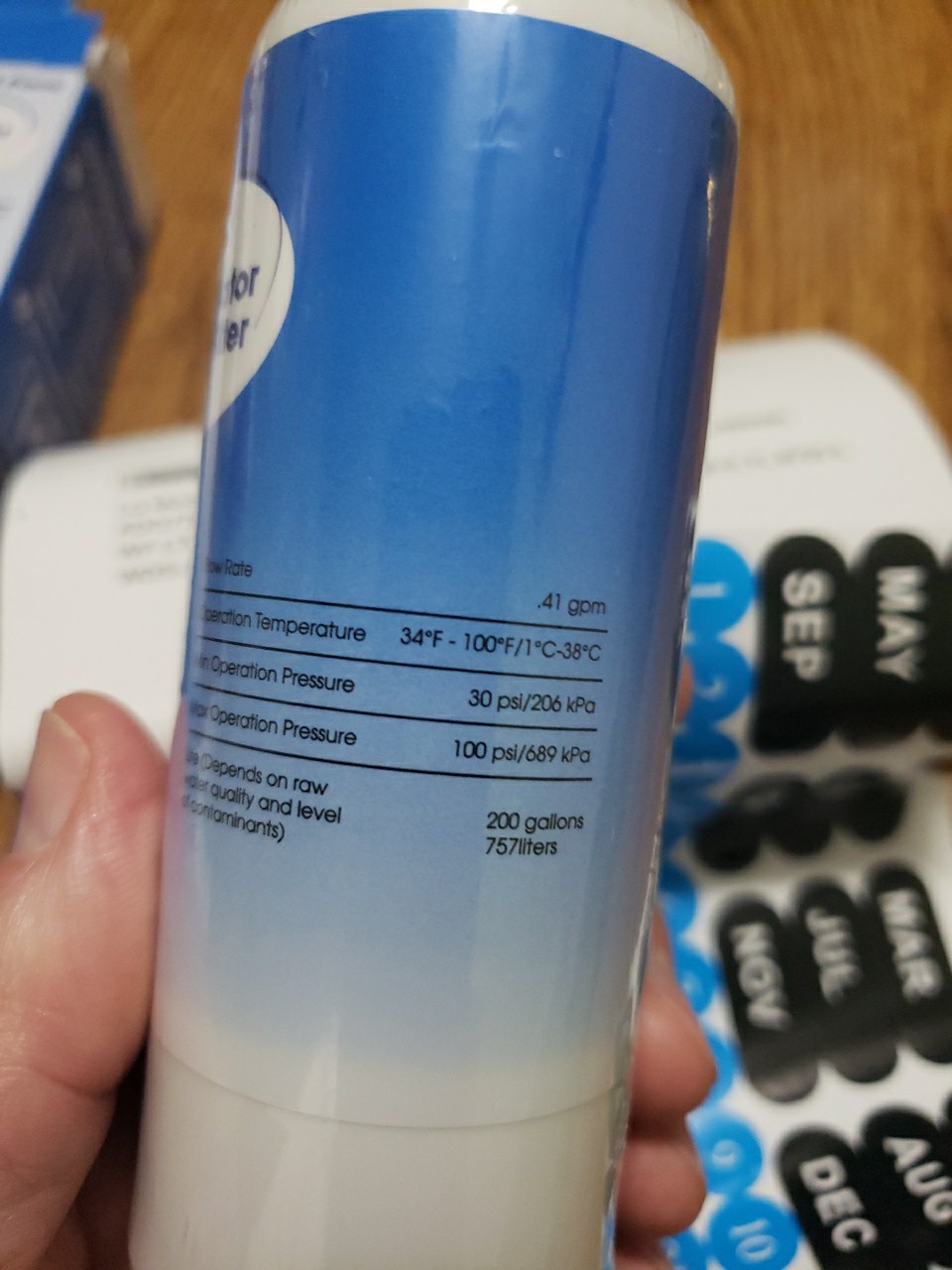 Great Value Refrigerator Filter Model No. GVF042 New In Box 6 months 200 Gallons
