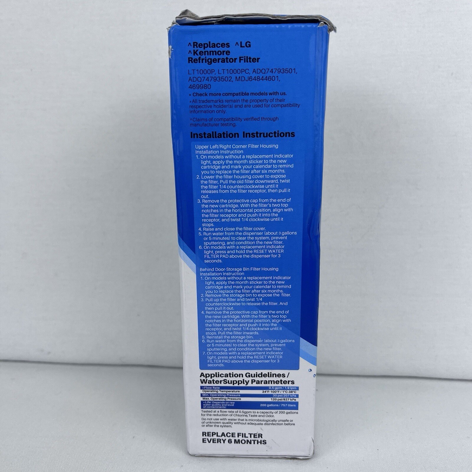 Ice Pure Refrigerator Water Filter Replacement Filter #RWF4700A New In Open Box