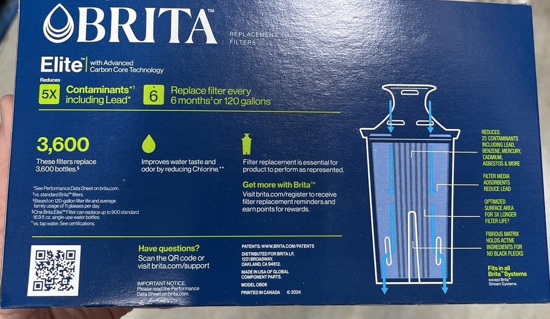 Brita Elite Replacement Water Filter 4 Count
