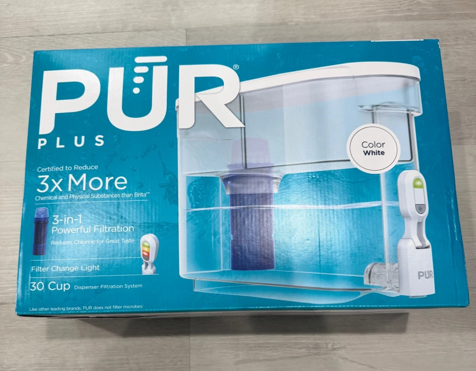 PUR Plus 30-Cup Dispenser Filtration System: PUR Filtration, BPA-Free, Filters O