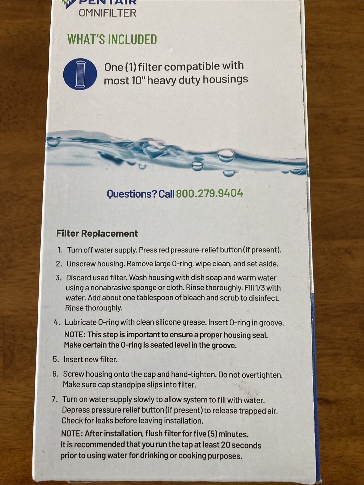 Pentair OMNIFilter Sediment Water Filter 10Inch Whole House Heavy Duty SEE PICS
