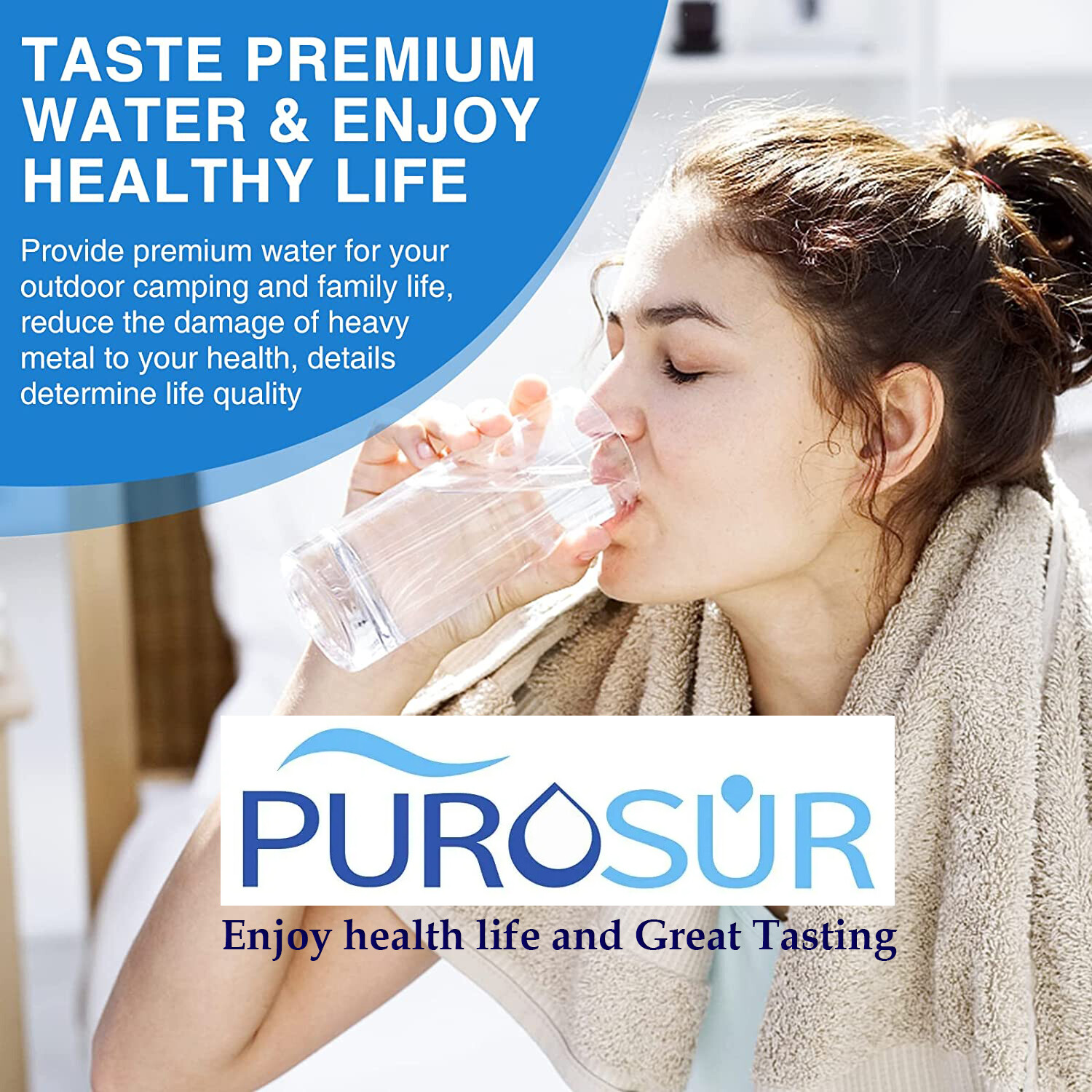 2 PUROSUR Water Filter 4396508 for Whirlpool 4396510, EDR5RXD1, NLC240V, PNL240V