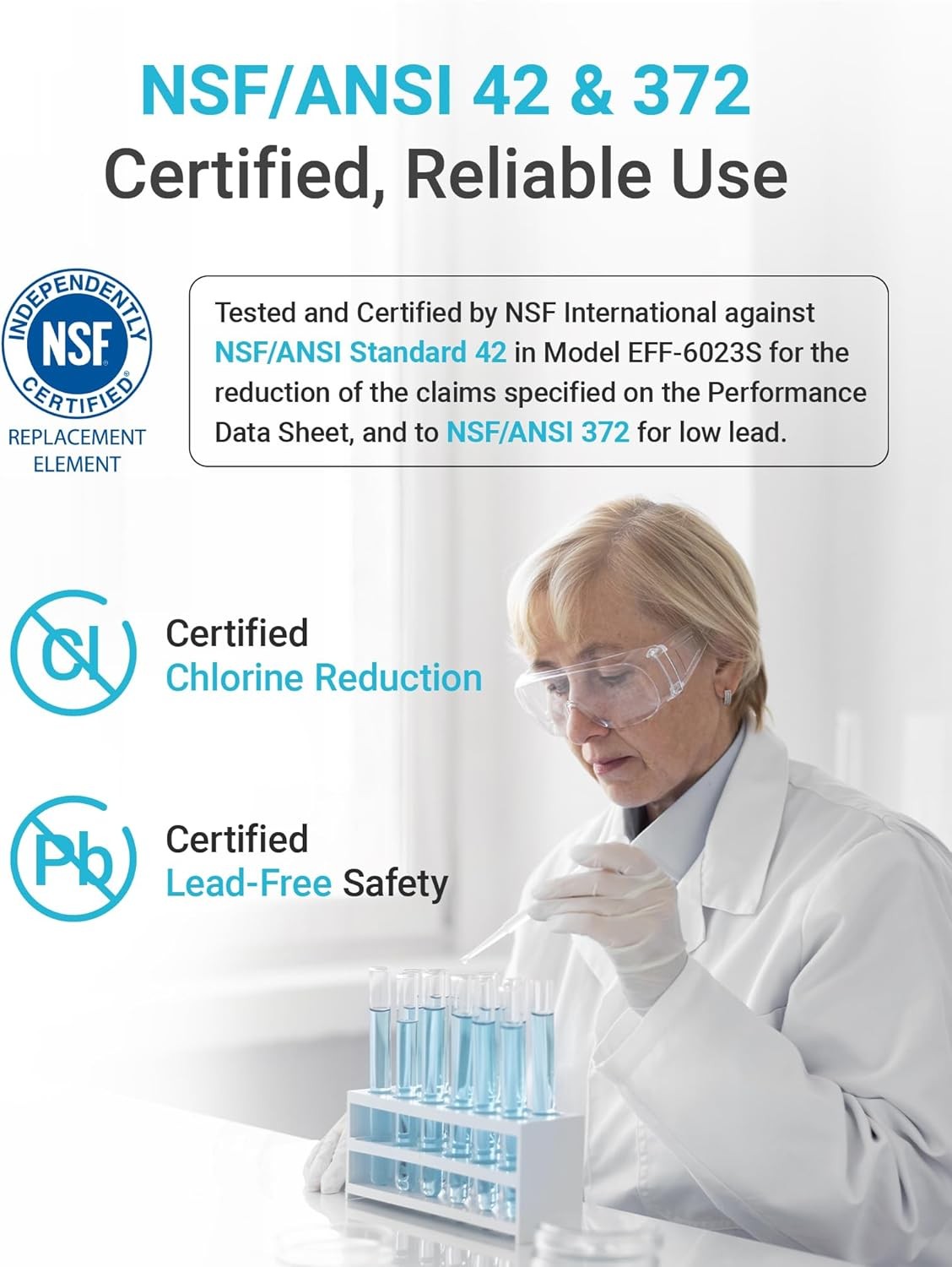 AQUA CREST FQROPF,FQSLF Under Sink Water Filter,Replacement for FQROPF,FQSLF(4)