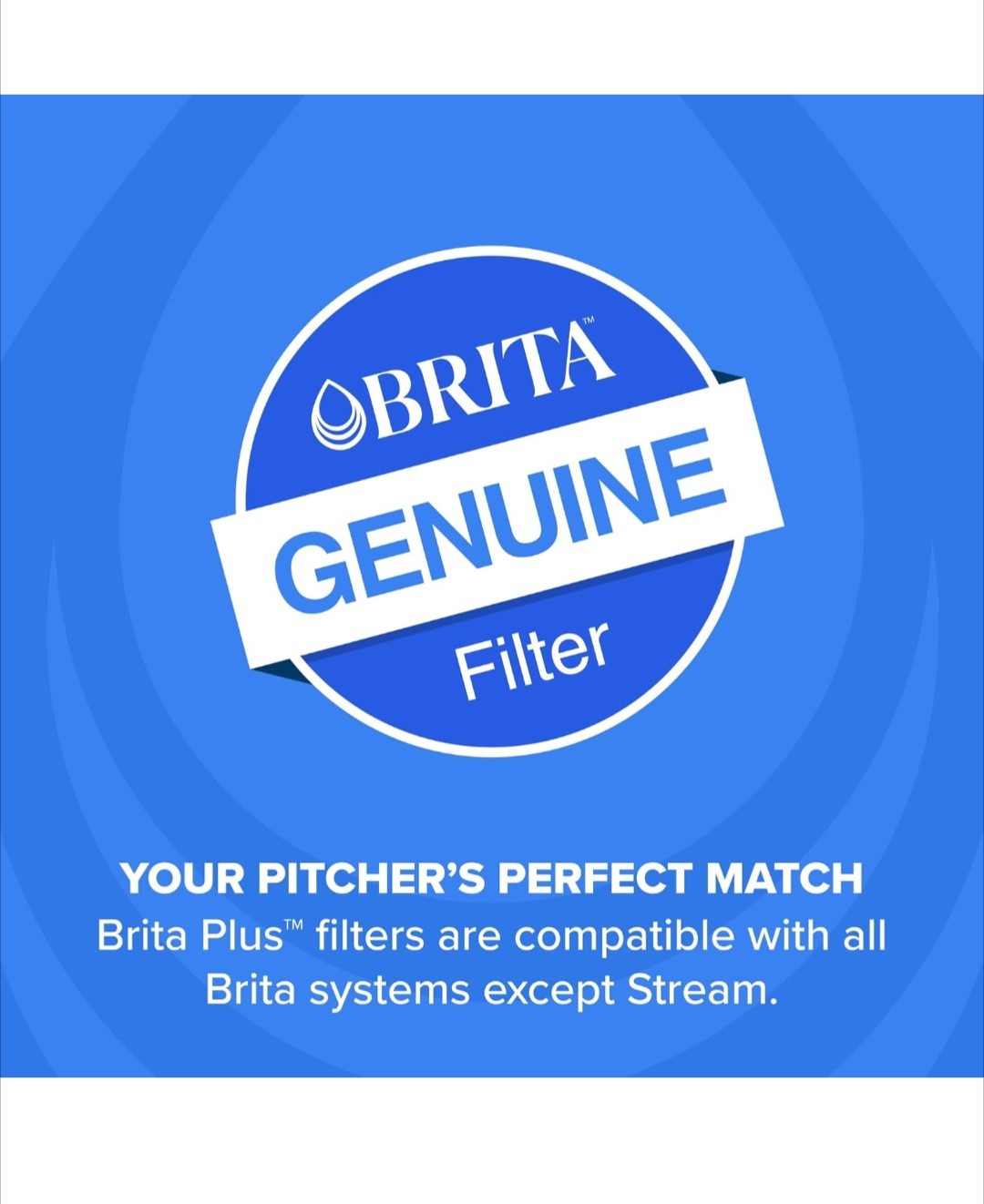 Brita Plus Water Filter, BPA-Free, High-Density Replacement Filter. 2 Packs Of 4