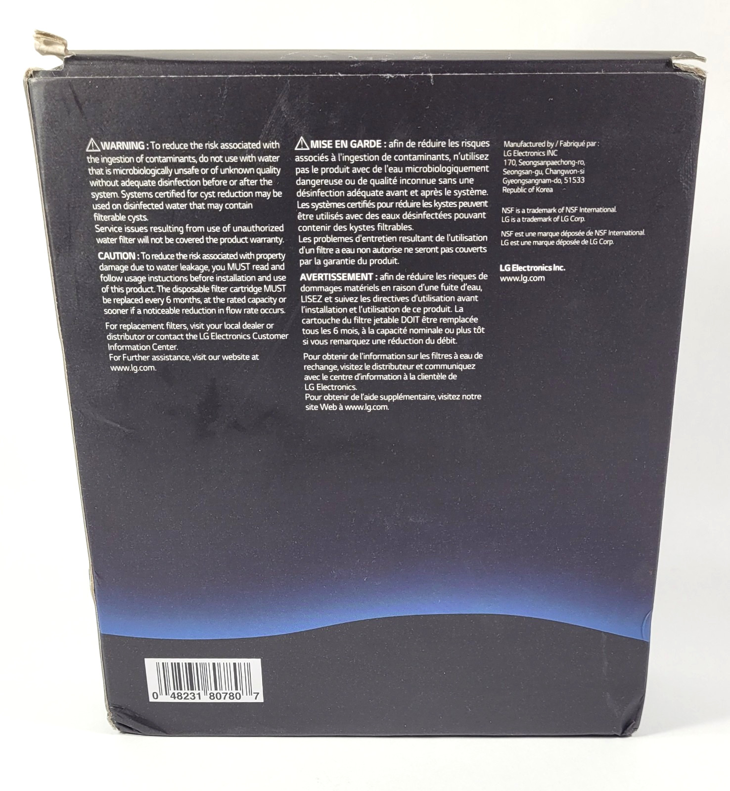 LG LT1000P3 Refrigerator Water Filter Replacement Cartridge 3-Pack New Genuine