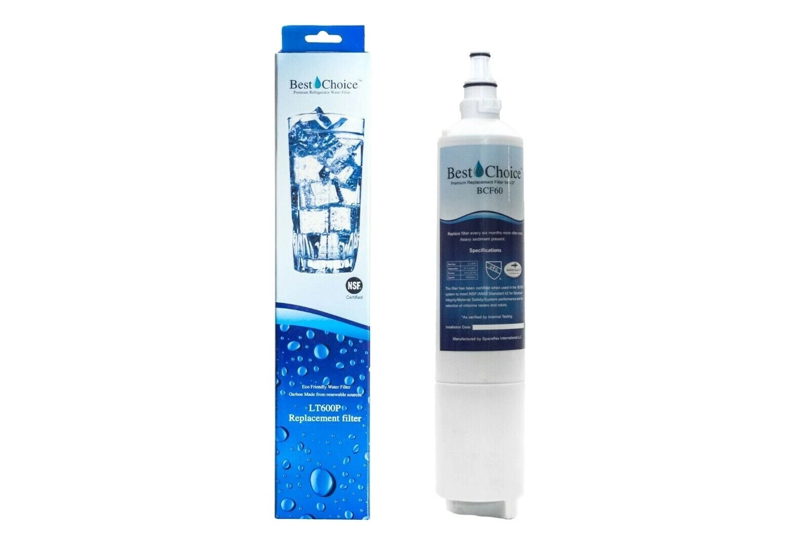 1 Pack WF600 Fits LG LT600P 5231JA2006B 46-9990 WF300 Refrigerator Water Filter
