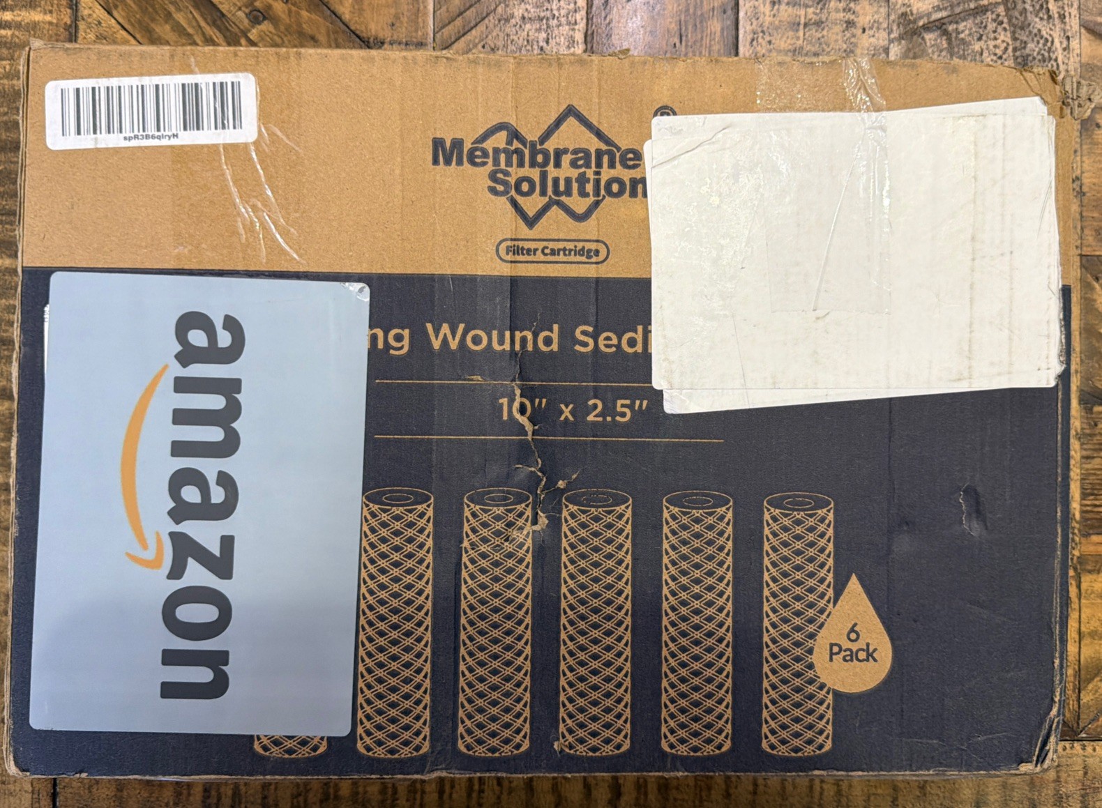 Membrane Solutions PP String Wound Sediment Filter 10″x 2.5″ – 5 Pack, Open Box