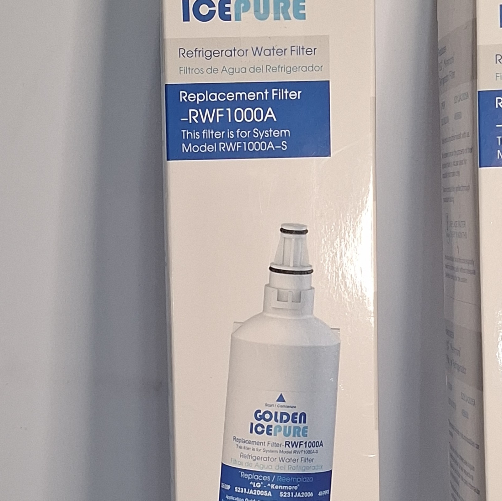 2 RWF1000A Refrigerator Water Filters For LG Kenmore LT600P 469990 5231JA2005A