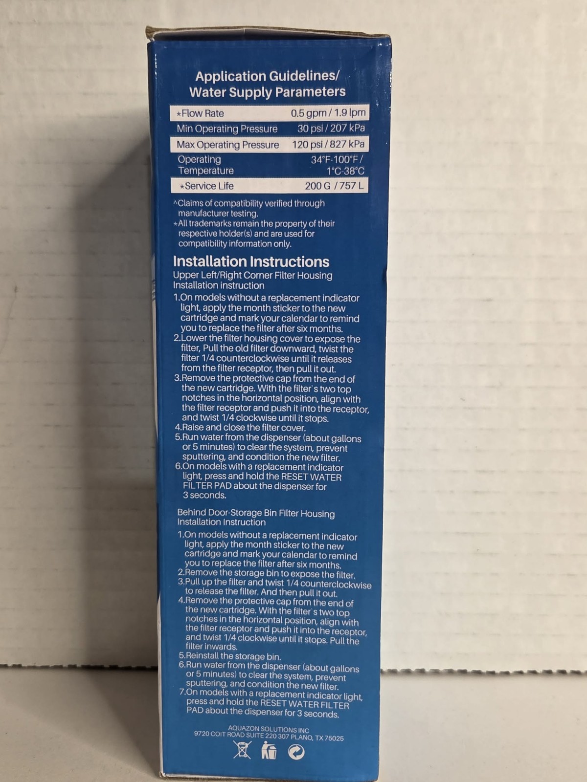 Pureplus RWF4700AC Replacement Refrigerator Water Filter