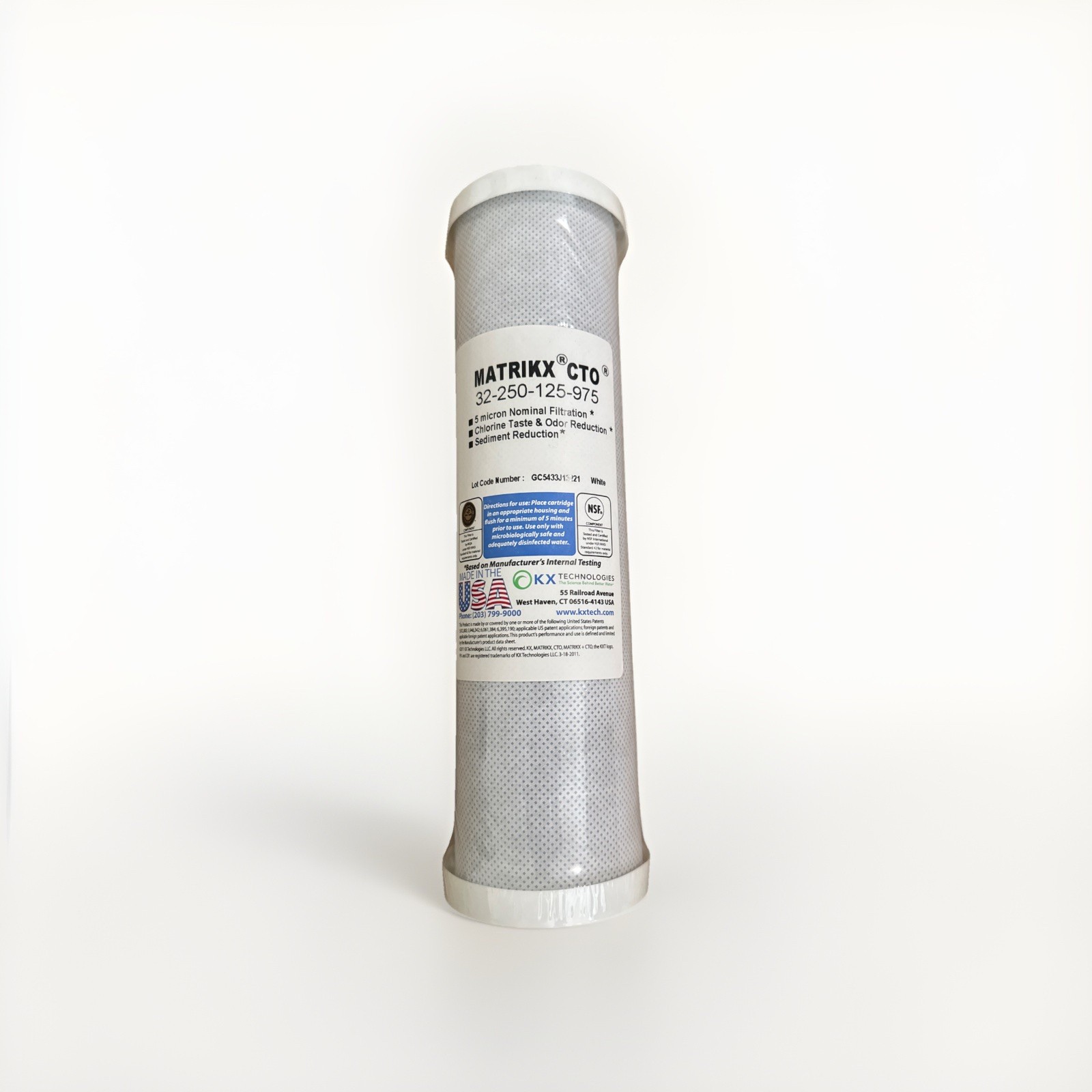 Matrix CTO 32-250-125-975 water filter cartridge