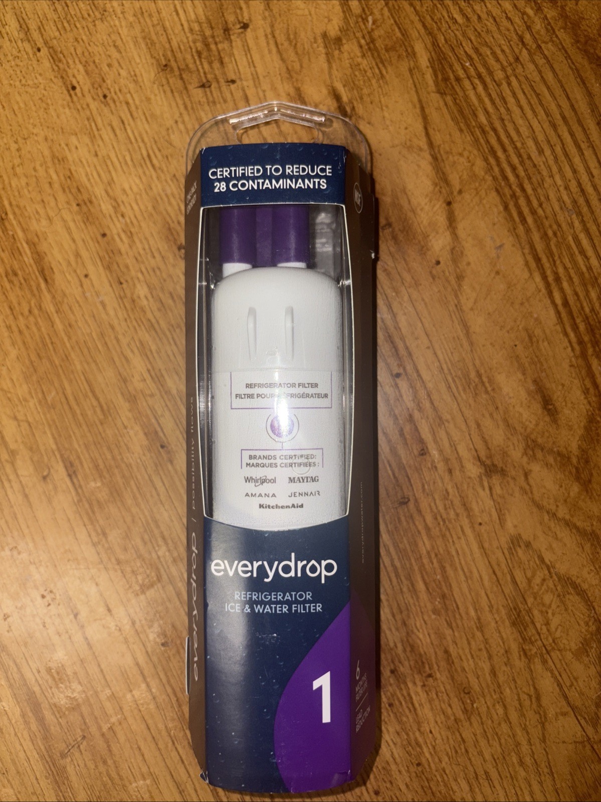 1 PC ΕVΕRYDROP ΕDR1RXD1 Refrigerator ICE Wate Filter 1 Replacement White US