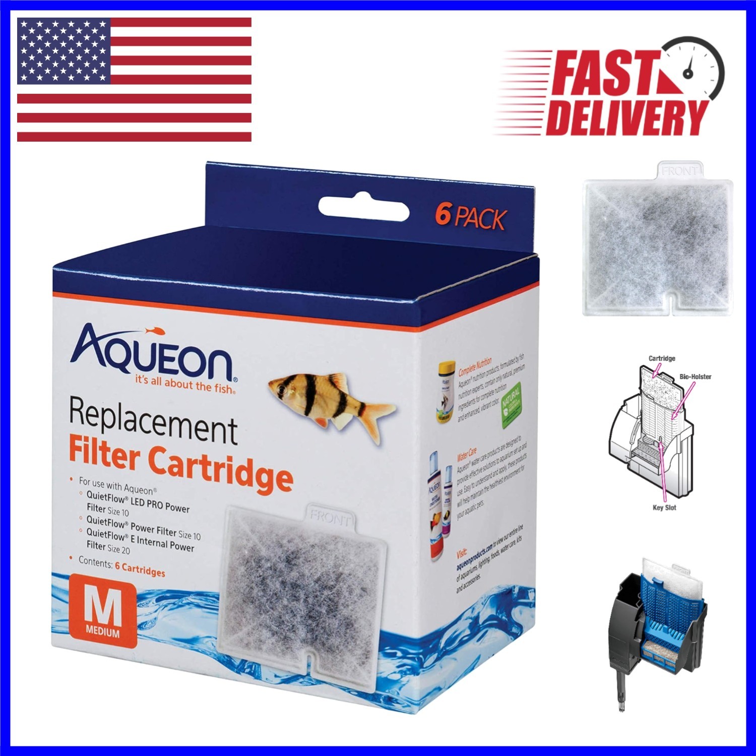 Versatile Medium Replacement Filter Cartridges – 6 Pack for Various Filters