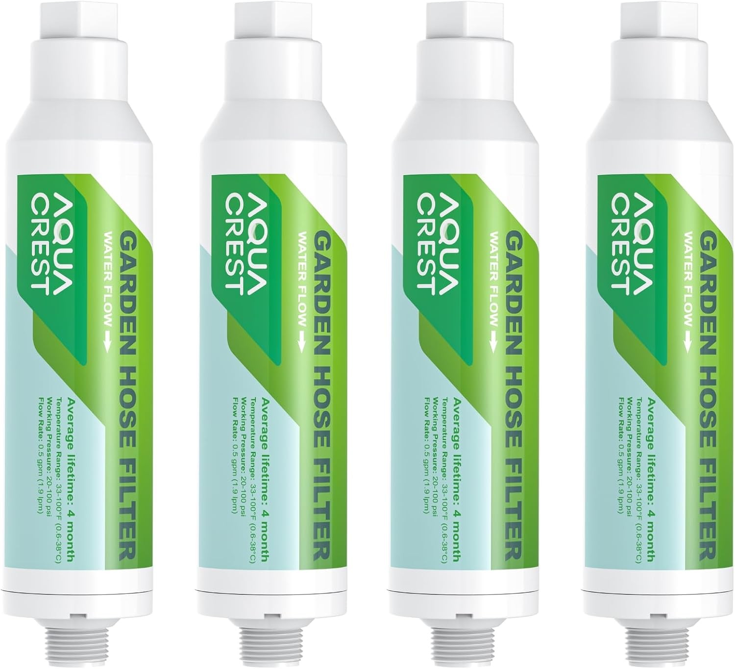 AQUA CREST Garden Hose Water Filter, for Organic Gardening, Farming and Pets(4)