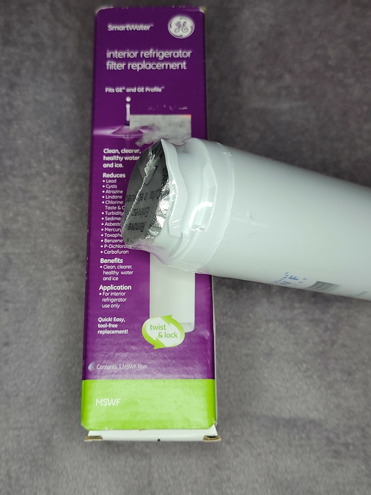 GE SmartWater MSWF Refrigerator Filter Replacement New