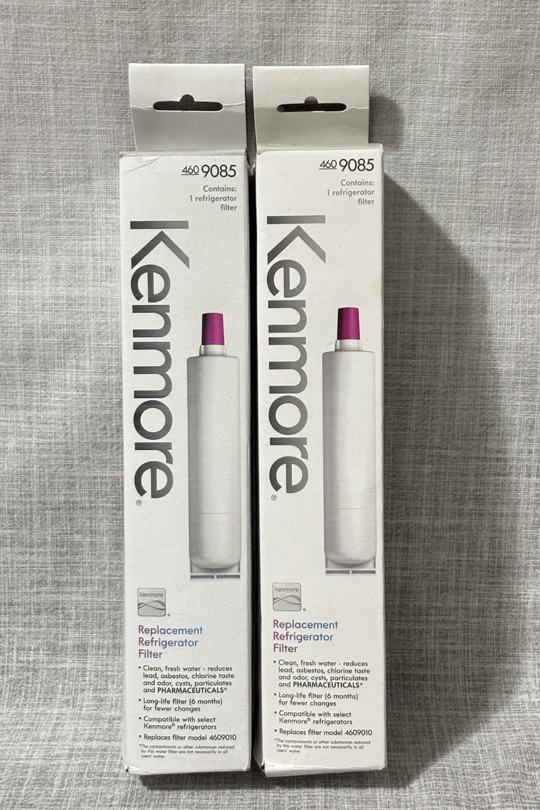 2 Pack Kenmore 9085 Replacement Refrigerator Water Filter 4609085
