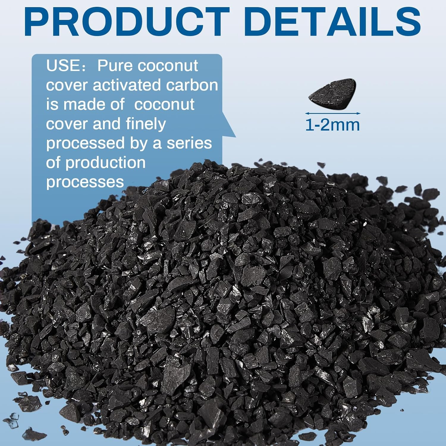 6.6 Lbs Bulk Granular Activated Carbon (GAC) � 10-18 Mesh Coconut Hull