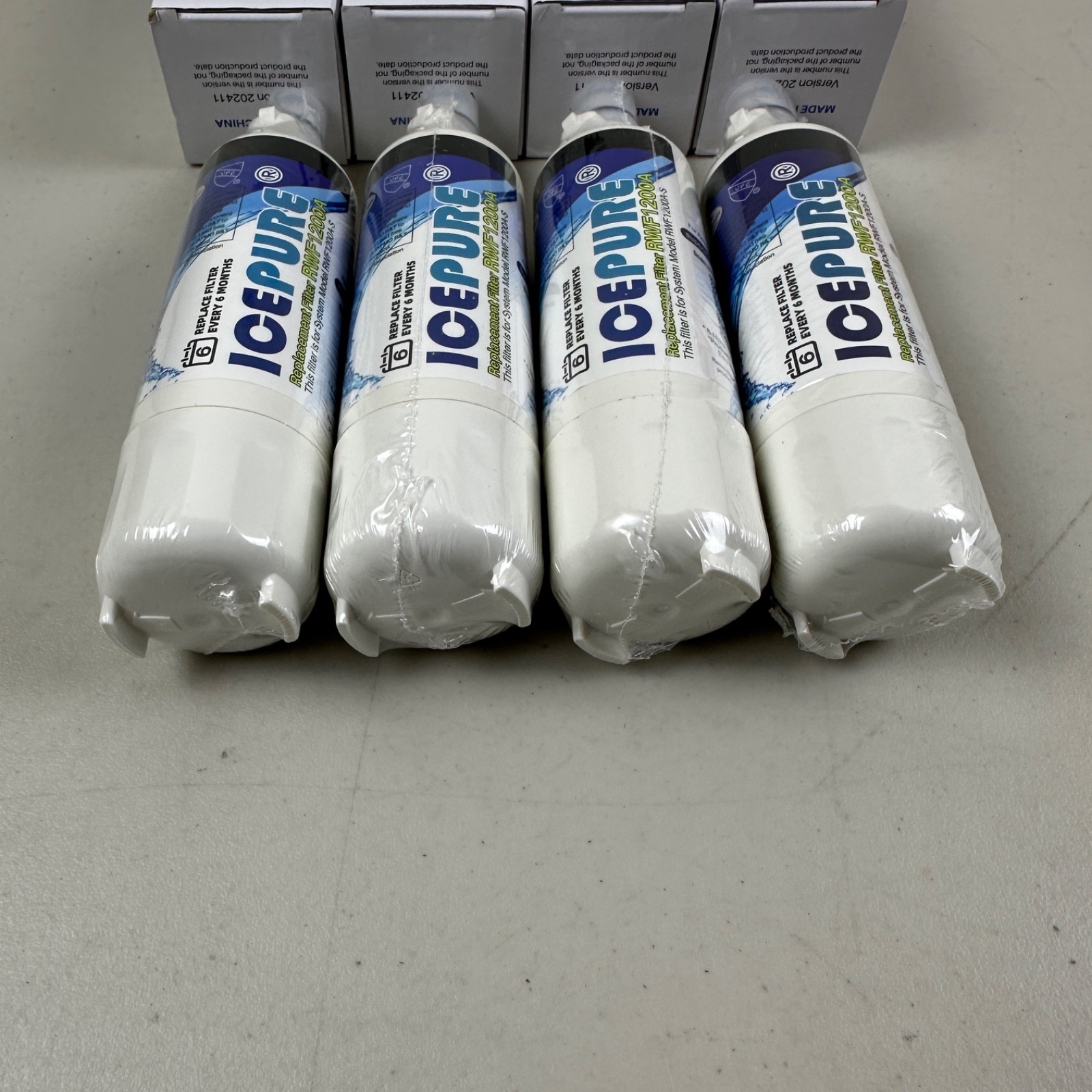 4 PACK ICEPURE ADQ36006101 LG LT700P Kenmore Elite 9690 Water Filter RWF1200A