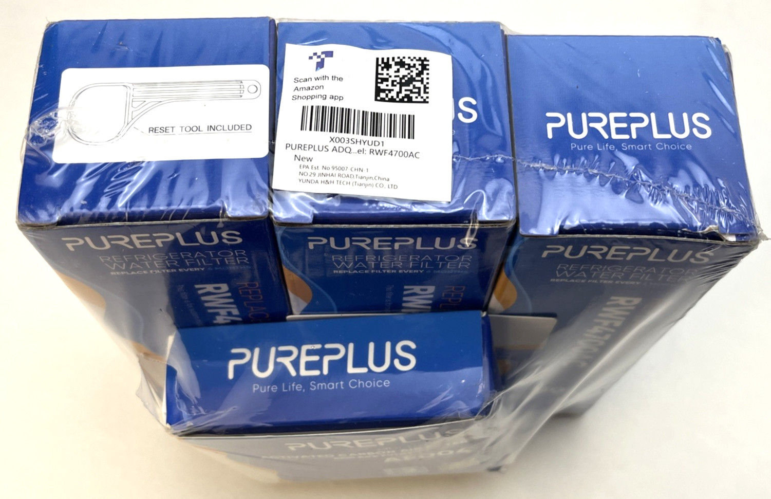 3-pk Pureplus Refrigerator Water Filter RWF4700AC +AF004 Bundle