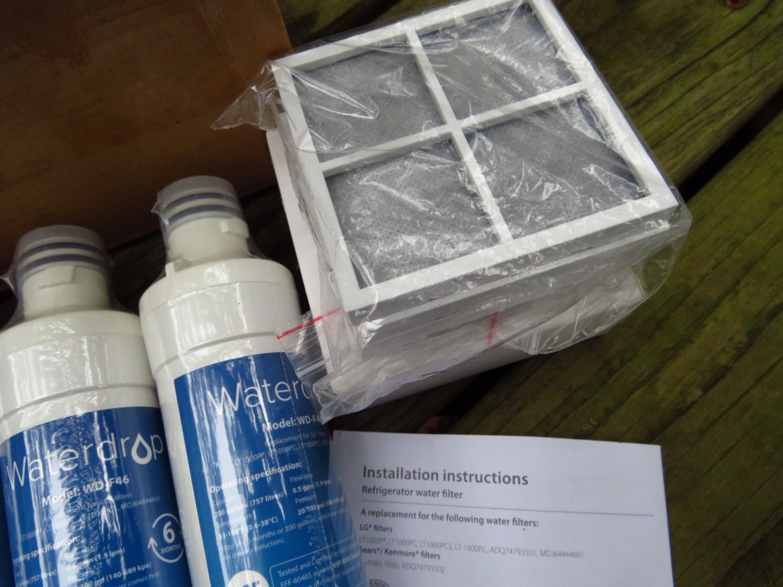 Lot of 3 Waterdrop refrigerator Filters WD-F46