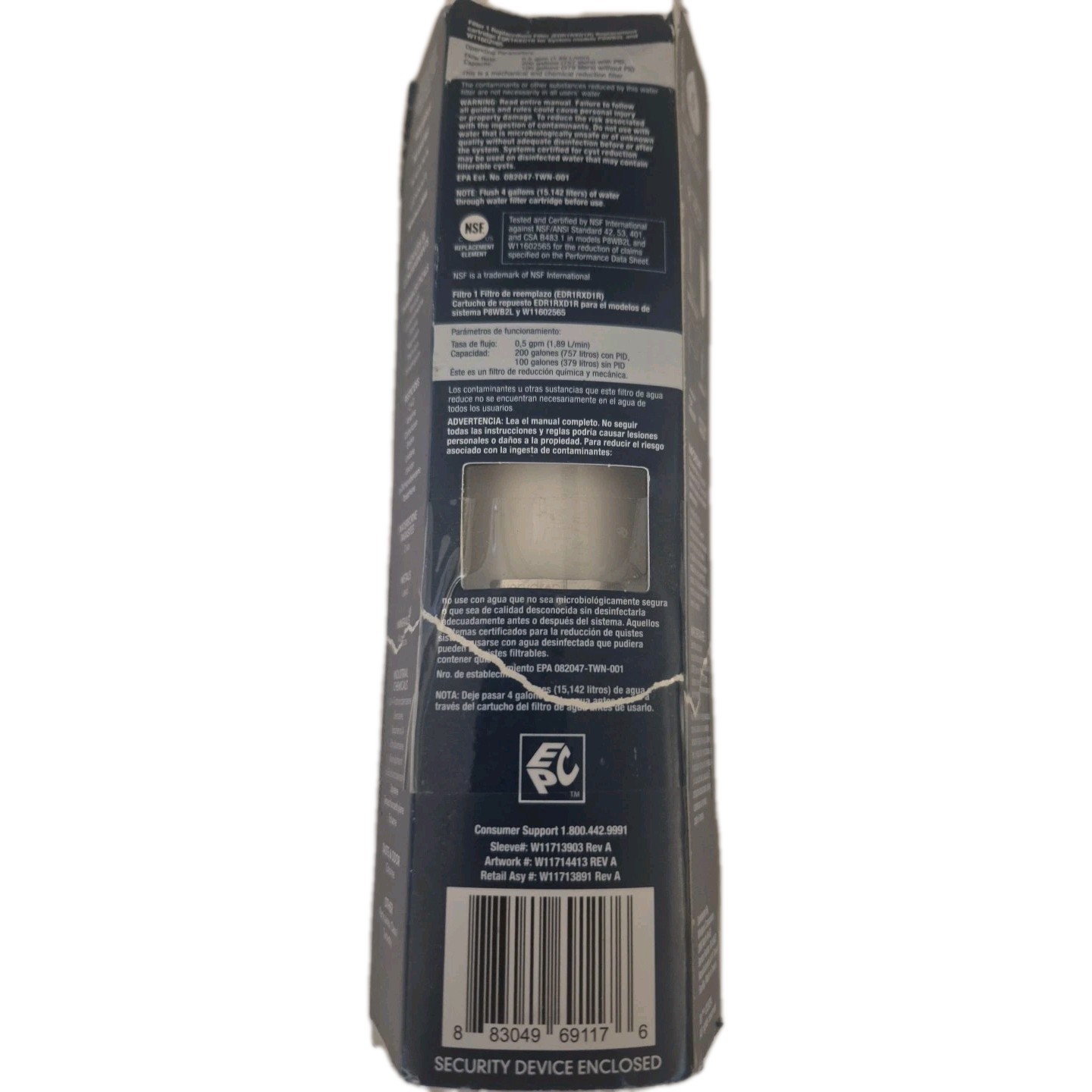 Εverydrop 1 Refrigerator Ice & Water Filter ΕDR1RXD1R Whirlpool