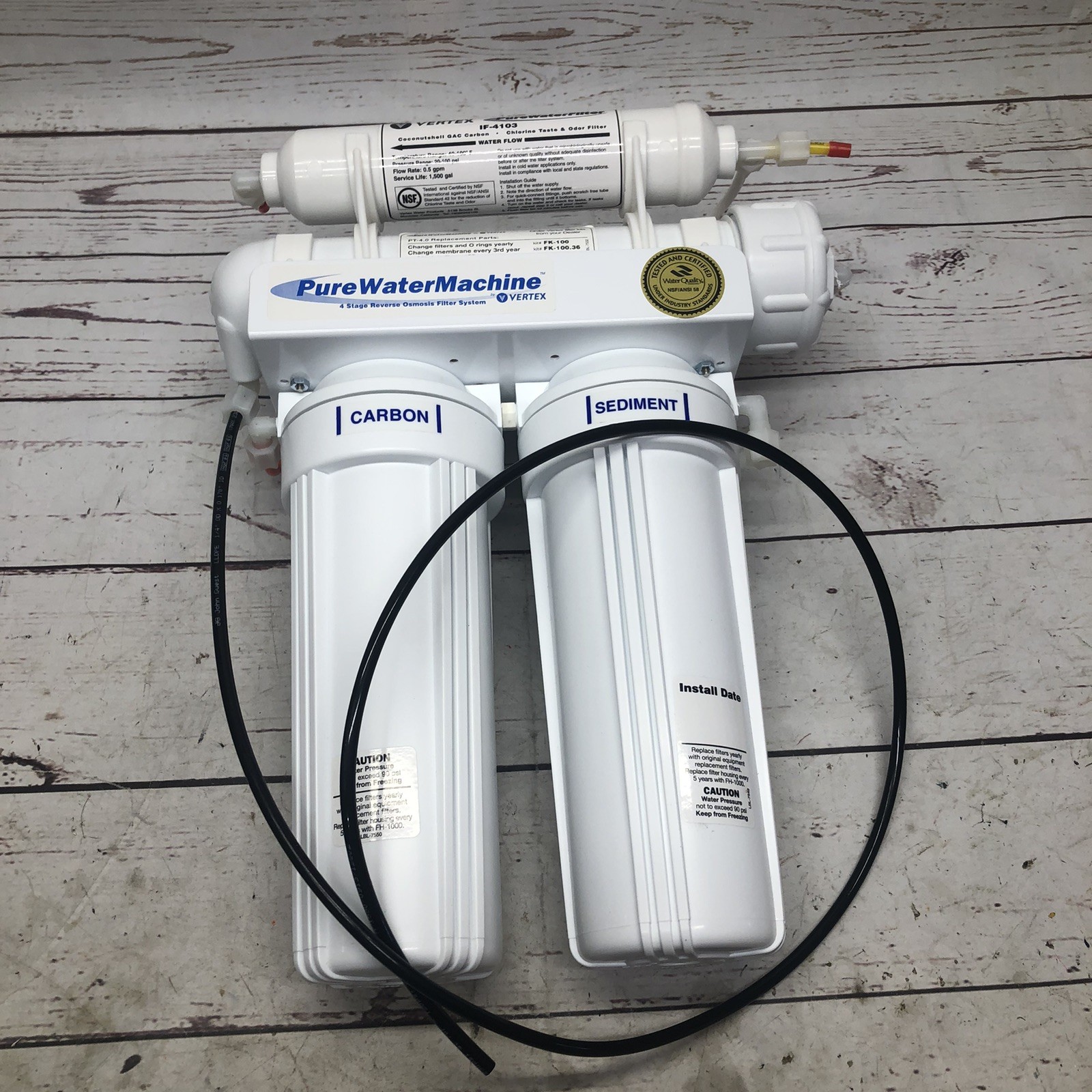 VERTEX PT 4.0 4 Stage Reverse Osmosis Water Filter System NEW