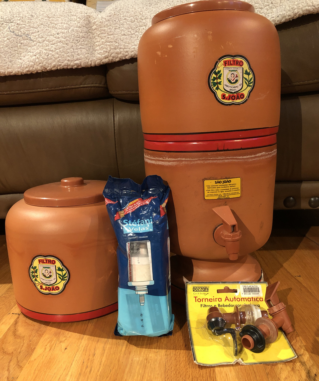 Cerâmica Stéfani The São João Original Terracota 4 Liter Brazilian Water Filter