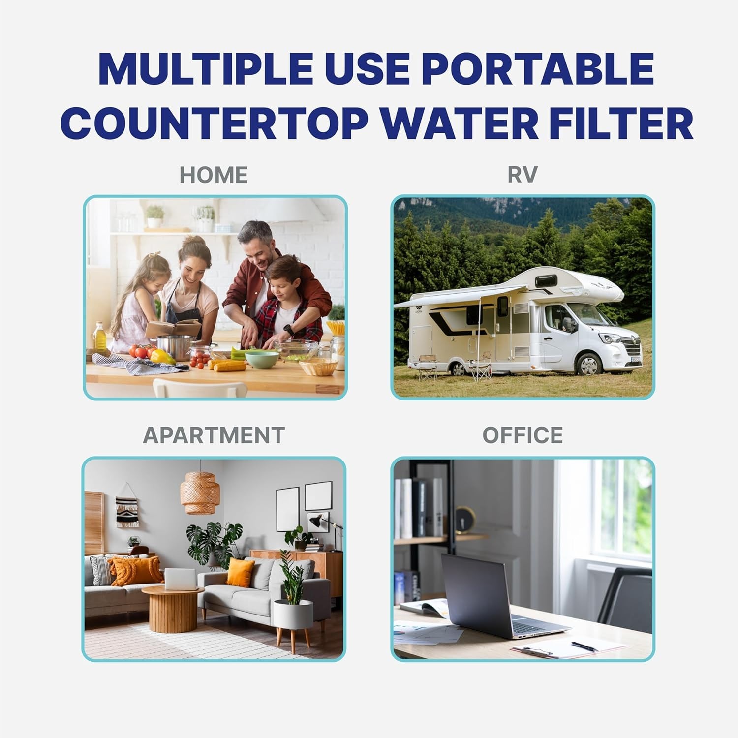 8-Stage Countertop Reverse Osmosis Water Filter System | RO with UV | Sedimen…