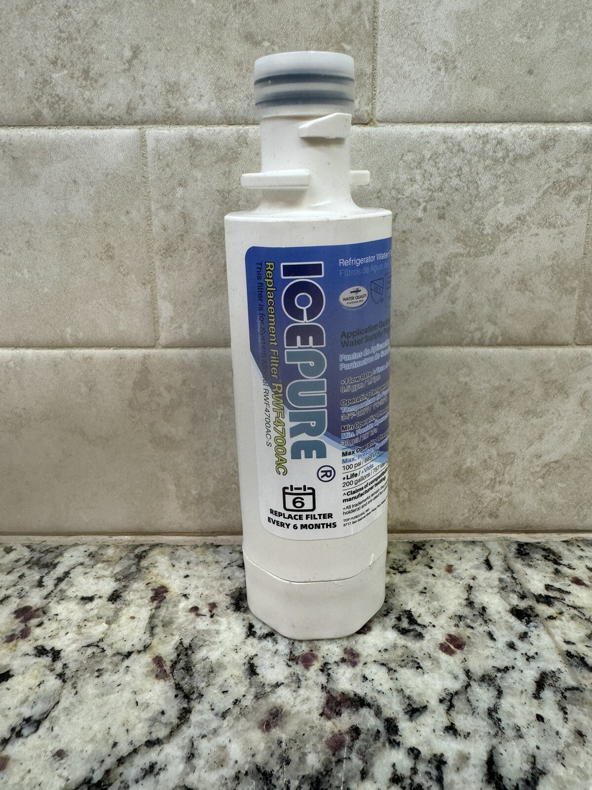 Icepure Plus refrigerator replacement filter #RWF4700AC NIP Wow Fast Shipping