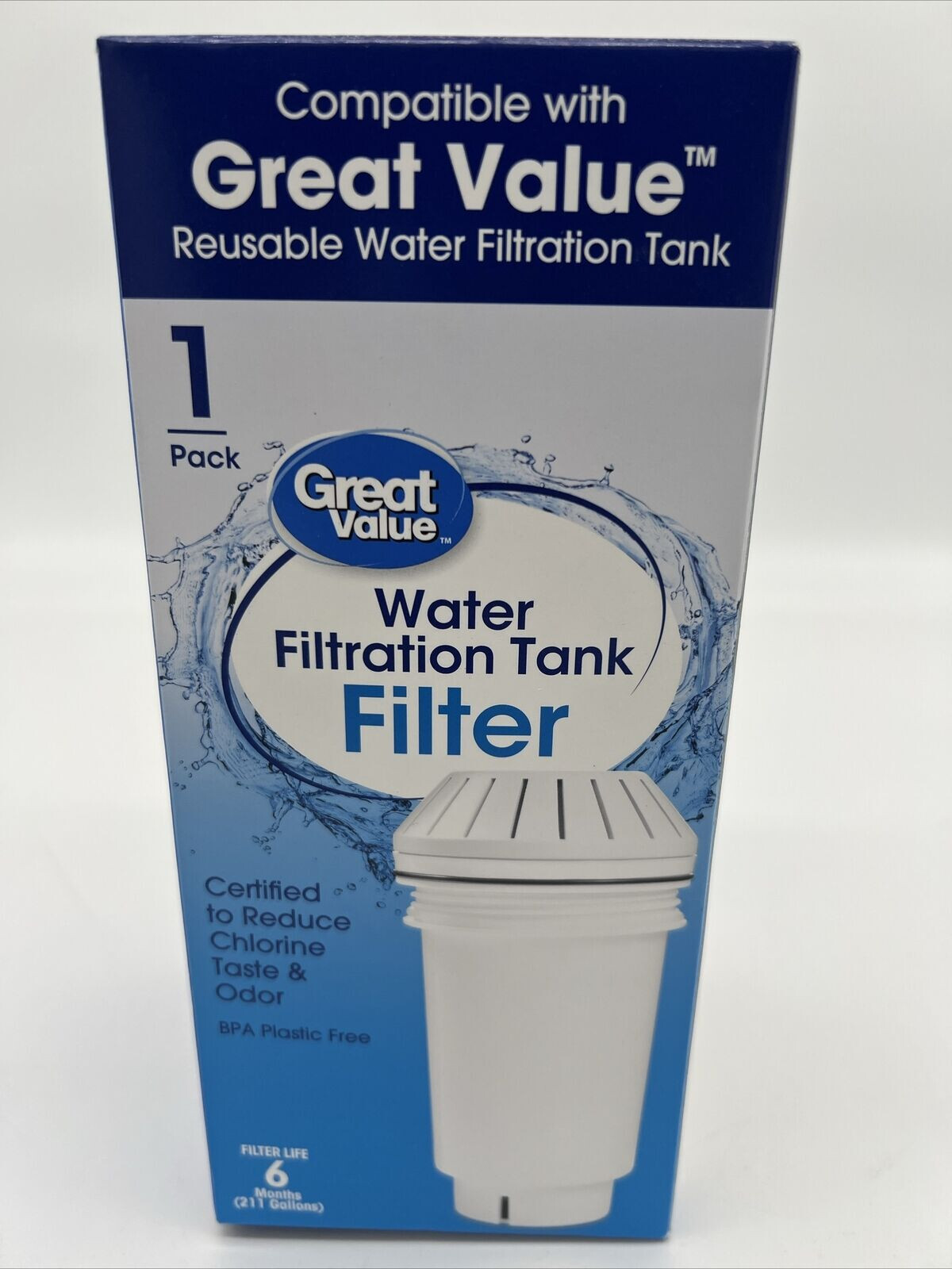 Great Value Water Filtration Tank Replacement Filter for GVRWFT G4 GWF8 GWF8BLK