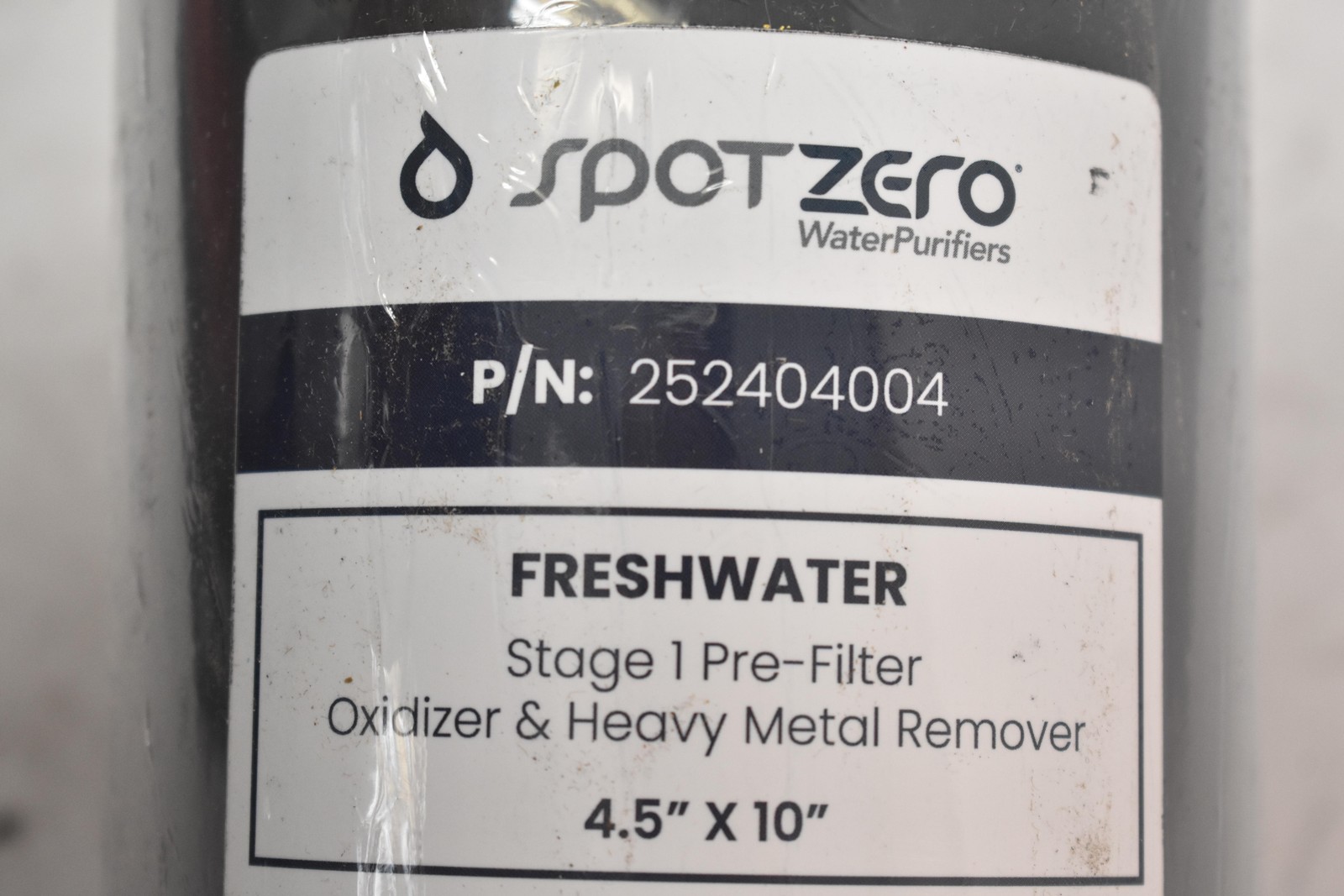 SpotZero Water Filter For Aqua Optima Evolve Black 4.5×10 Freshwater Stage 1