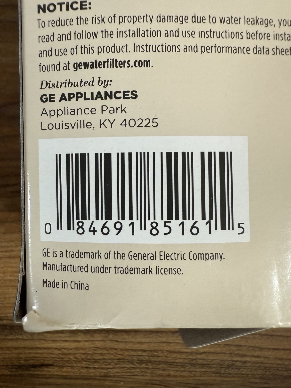 GE XWFE Refrigerator Water Filter Replacement Filter NEW SEALED IN BOX. NO CHIP