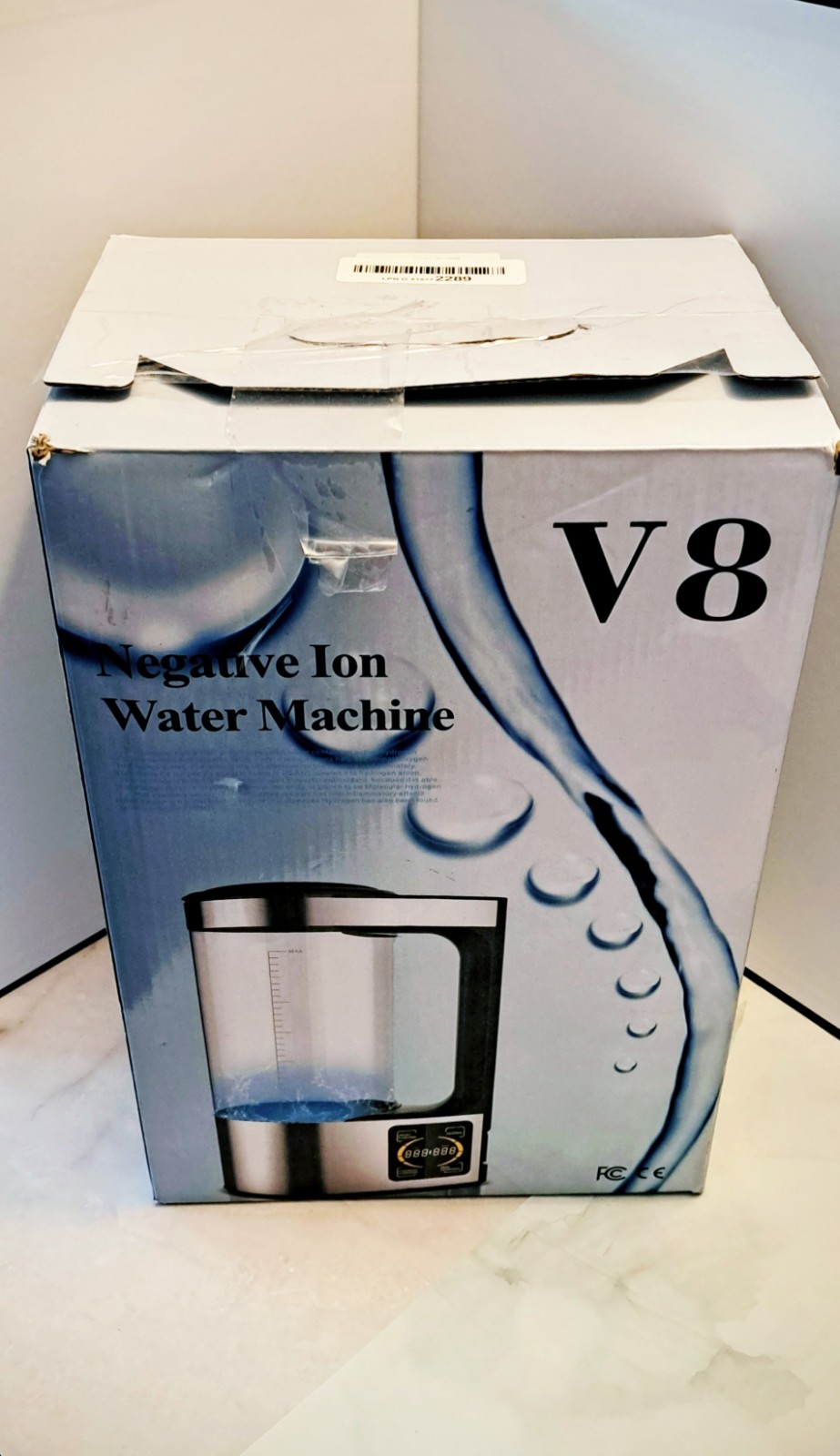 V8-B 1.8 Liter Electric Negative Ion Water Machine – Open Box New No Manual