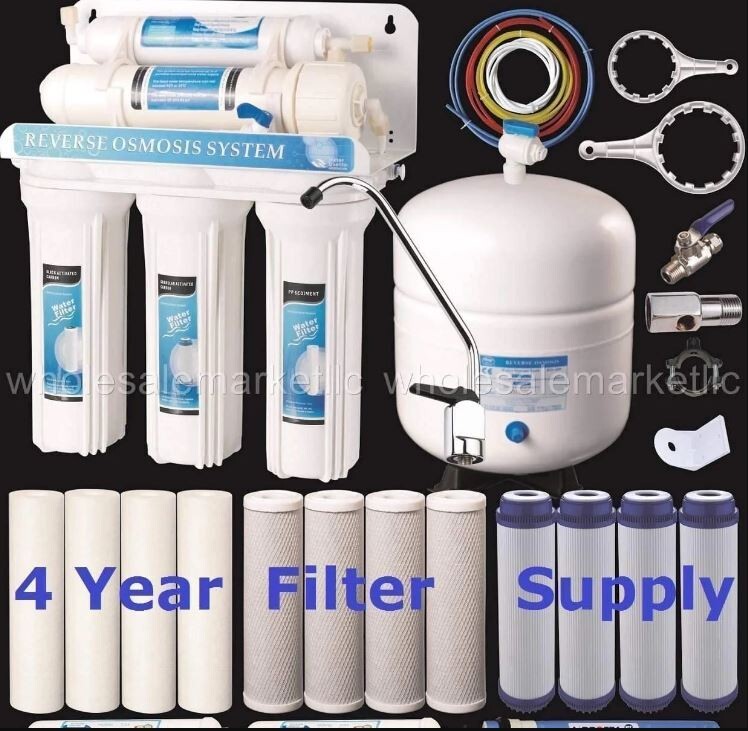 5 Stage Home Drinking Reverse Osmosis System 15 Total BLUONICS RO Water Filters