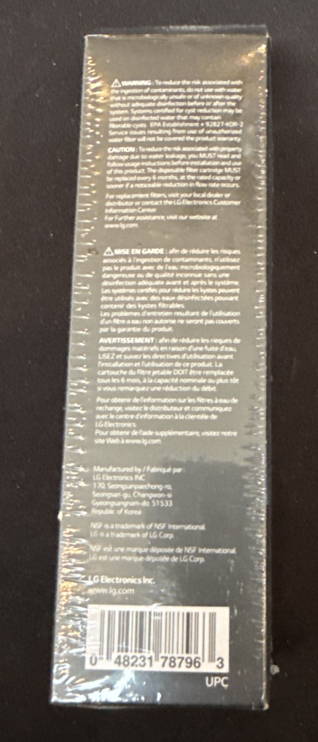 LG LT1000P 6Month / 200Gal Capacity Replacement Refrigerator Water Filter…