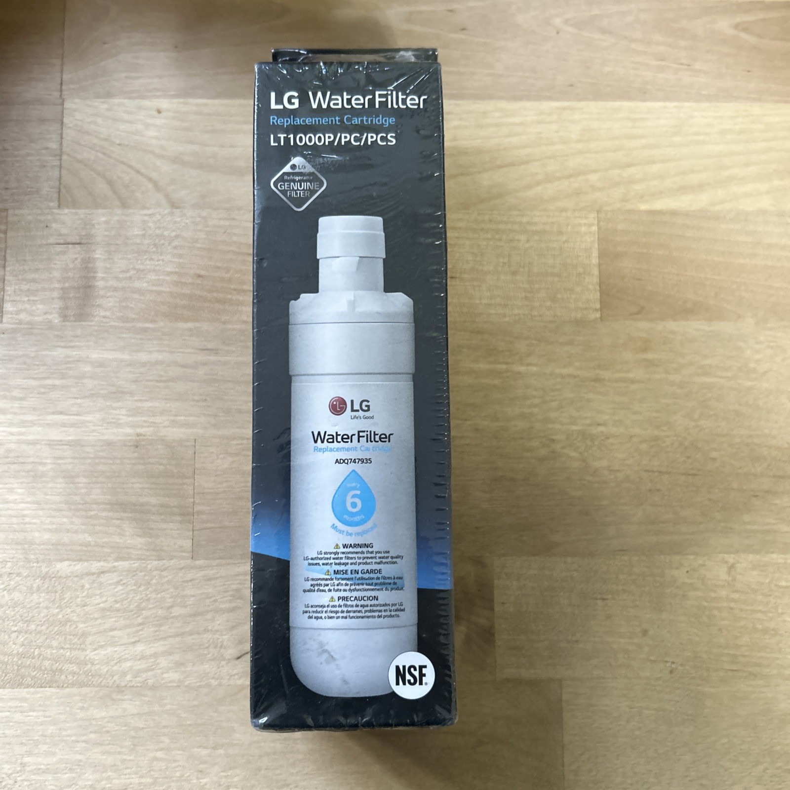 Genuine LG Water Filter Replacement Cartridge LT1000P/PC/PCS – New and Sealed!