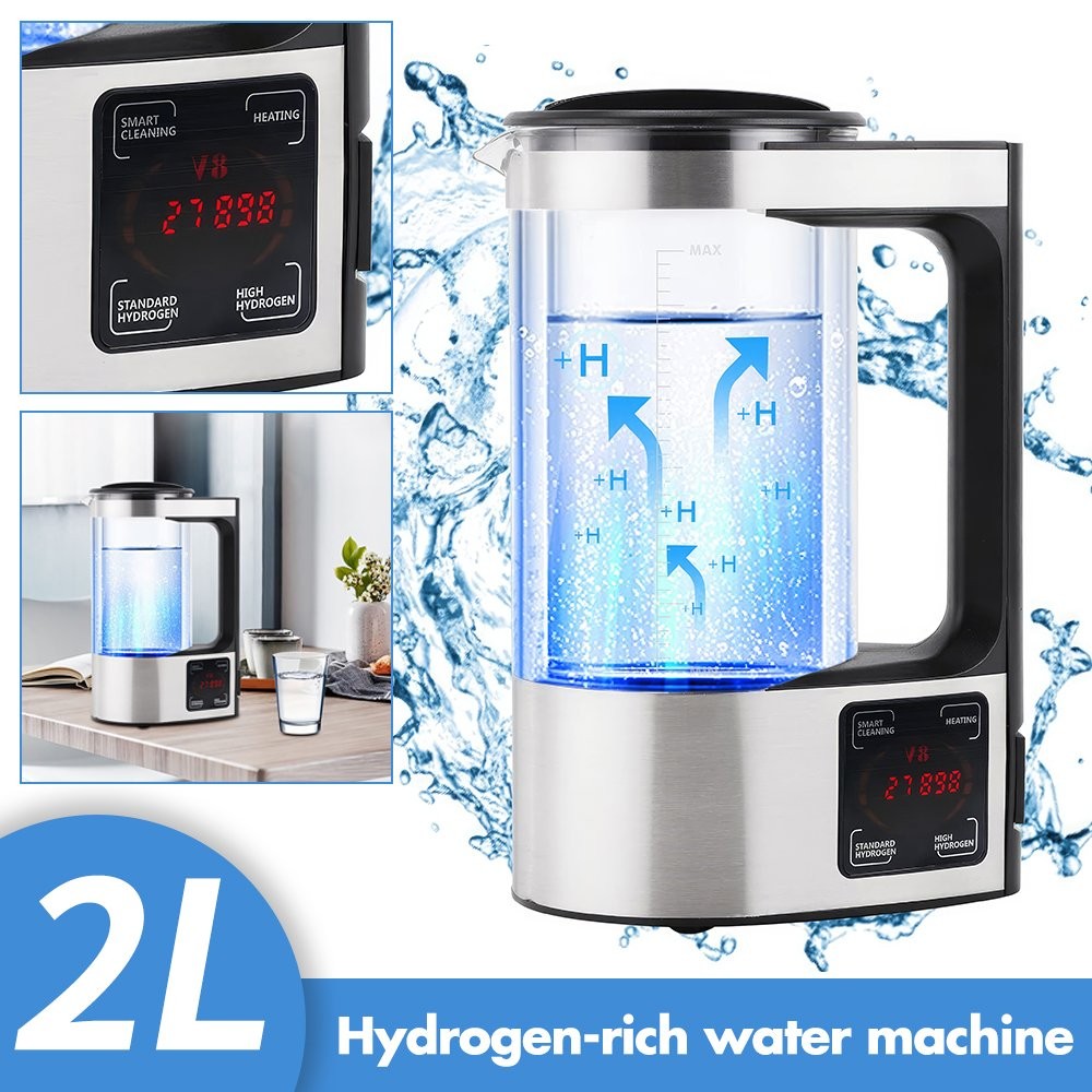 2L Portable Kangen Water-Electric Hydrogen Rich Water Ionizer Generator Machine