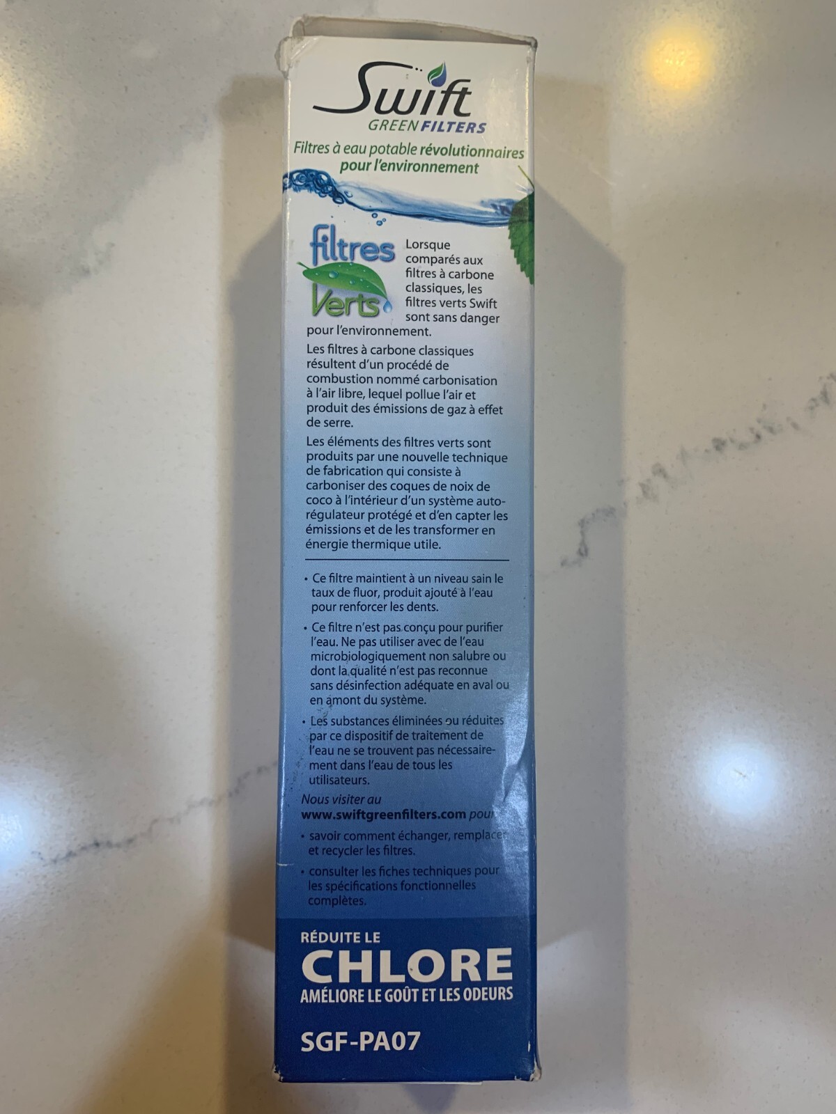 Swift Green Filters Refrigerator Replacement Water Filters SGF-PA07 White