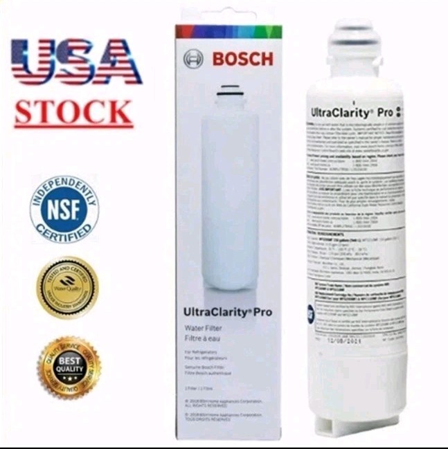 1 PACK Bosch Ultra Clarity Pro BORPLFTR50 Water Filter White #WFS200MF/WFS210MF