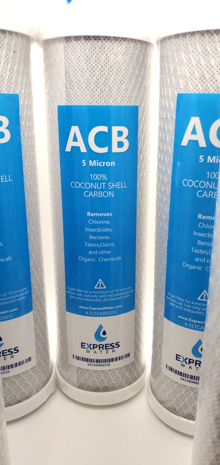 Express Water Activated Carbon Block Water Filter Replcmnt – 5 Micron – Reverse